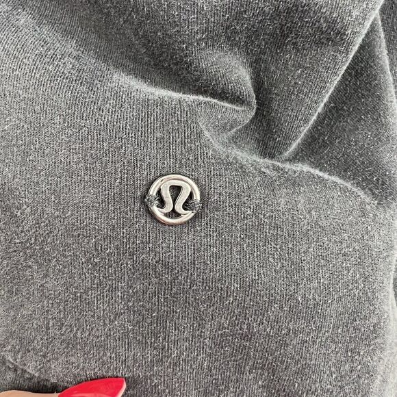 Lululemon That's A Wrap Size 6 Cardigan Sweater Faded Black Stretch French Terry - Picture 10 of 14